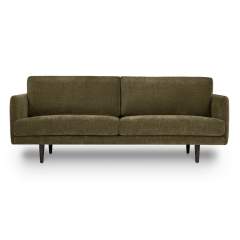 Finsoffat Jasmi 3 istuttava sohva Rox samettikankaalla, 156 Hunter, Wenge jalat