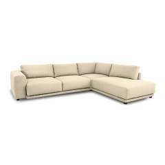 Finsoffat Viena avokulmasohva irtopäällisillä Rhythm kankaalla, Oikean kätinen, 05 Beige