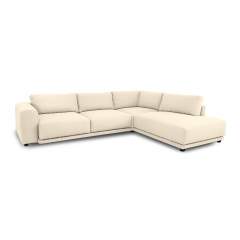 Finsoffat Viena avokulmasohva irtopäällisillä Rhythm kankaalla, Oikean kätinen, 102 Ecru