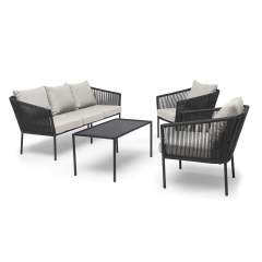 Hillerstorp Lersund 3-1-1 + sohvapöytä musta