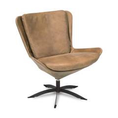 Hjort Knudsen Lotus tuoli 1246 Kentucky verhoilu, 2593 Cognac