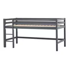 Hoppekids Eco Dream matala parvisänky 90x200cm, Tumman harmaa