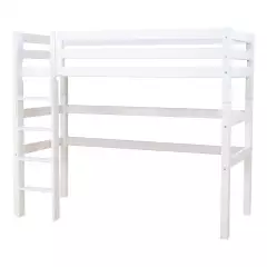 Hoppekids Eco Luxury korkea parvisänky pystytikkailla, 90x190cm