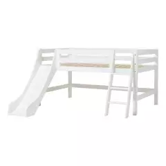 Hoppekids Eco Luxury matala parvisänky vinotikkailla + liukumäki, 120x200cm