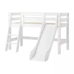 Hoppekids Eco Luxury matala parvisänky vinotikkailla + liukumäki, 70x160cm