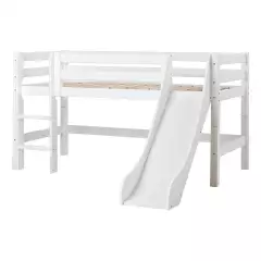 Hoppekids Eco Luxury matala parvisänky vinotikkailla + liukumäki, 90x200cm