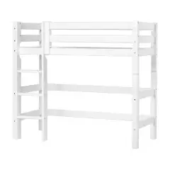 Hoppekids Eco Luxury puolikorkea parvisänky pystytikkailla, 70x160cm