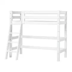 Hoppekids Eco Luxury puolikorkea parvisänky vinotikkailla, 70x160cm