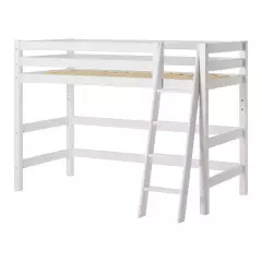 Hoppekids Eco Luxury puolikorkea parvisänky vinotikkailla, 90x190cm