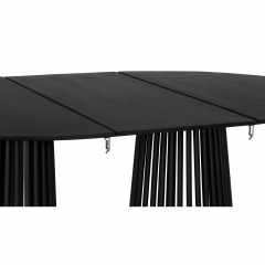 Kaisa pyöreän Ø115 ruokapöydän jatkolevy, Musta