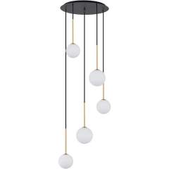 Karo 5 kattovalaisin – musta/kulta, Ø 40 cm