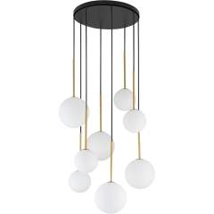 Karo 8 kattovalaisin – musta/kulta, Ø 43 cm