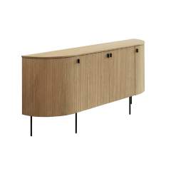 Linea tammi senkki 180cm 4 ovella, Light natural oiled MYYMÄLÄMALLI