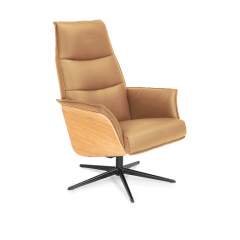 Lise 3467 lepotuoli Madras nahka, Madras 276 Cognac