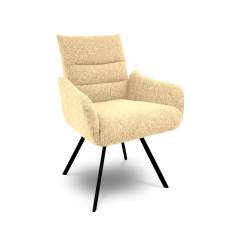 Malte 9261 pyörivä ruokapöydän tuoli Lodge kankaalla, 93101 Sand