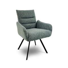 Malte 9261 pyörivä ruokapöydän tuoli Lodge kankaalla, 93103 Teal