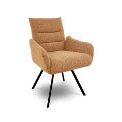 Malte 9261 pyörivä ruokapöydän tuoli Lodge kankaalla, 93105 Cognac