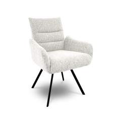 Malte 9261 pyörivä ruokapöydän tuoli Lodge kankaalla, 9317 Light grey