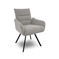 Malte 9261 pyörivä ruokapöydän tuoli Lodge kankaalla, 9319 Steel