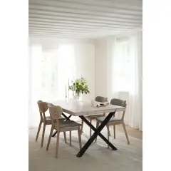 Rowico Brooklyn ruokapöytä 170x95 X-jalka