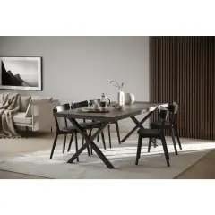 Rowico Brooklyn ruokapöytä 220x95 X-jalka
