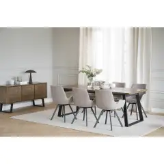 Rowico Melville ruokapöytä 210x95 ruskea