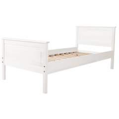 Talvitie Sonaatti sänky, 80x200 korkeilla päädyillä, valkoinen