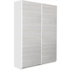 Stina liukuovikomero 120x205x60 hopea jalava ovilla