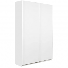 Stina liukuovikomero 120x205x60 valkoisilla levyovilla