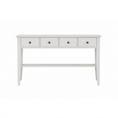 Sundborn sivupöytä 4-laatikolla, valkoinen MYYMÄLÄMALLI