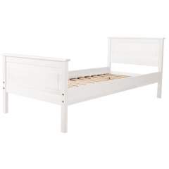 Talvitie Sonaatti sänky, 90x200 korkeilla päädyillä, valkoinen