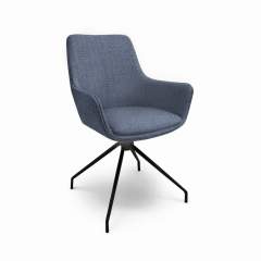 Vesti 9420 pyörivä ruokapöydän tuoli Idaho kankaalla, 2803 Blue