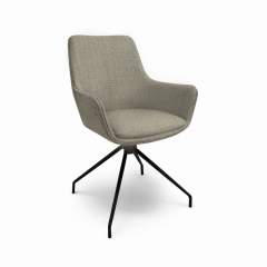 Vesti 9420 pyörivä ruokapöydän tuoli Idaho kankaalla, 2804 Grey