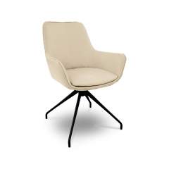 Vesti 9420 pyörivä ruokapöydän tuoli Turo nahka, 305 Cloud cream