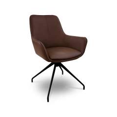 Vesti 9420 pyörivä ruokapöydän tuoli Turo nahka, 307 Shadow chestnut
