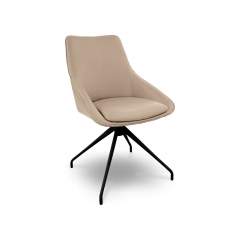 Vilde 9422 pyörivä ruokapöydän tuoli Turo nahka, 303 Stone grey