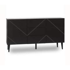 Vilja 3.2 senkki 150 2 ovea ja 3 laatikkoa, Musta MYYMÄLÄMALLI