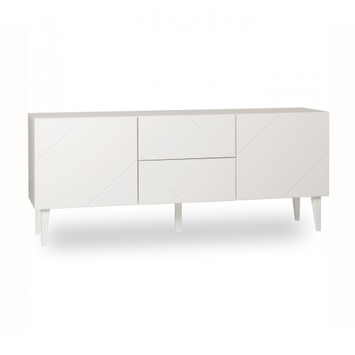 Vilja 5.2 tv-taso 150 2 ovea ja 2 laatikkoa, Valkoinen MYYMÄLÄMALLI