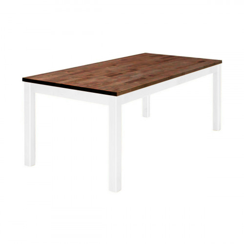 Wilma ruokapöytä 90x180 valkoinen/pähkinä