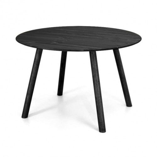 Palma pyöreä ruokapöytä Ø115 mustalla kannella, Mustat jalat