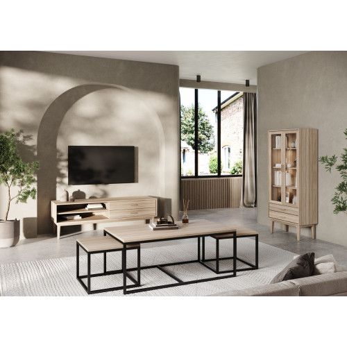 Casø 702 vitriini, valkaistu tammi