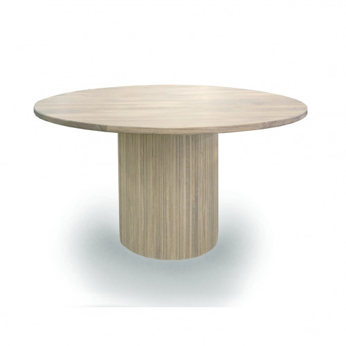 Circle pyöreä ruokapöytä Ø130cm valkotammi, MYYMÄLÄMALLI