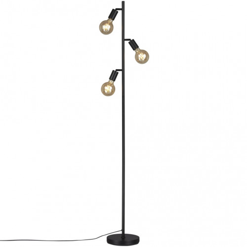 E.Lite Kugle -lattiavalaisin, musta E.Lite Kugle -lattiavalaisin, musta