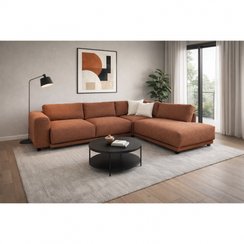 Finsoffat Viena avokulmasohva irtopäällisillä Rhythm kankaalla