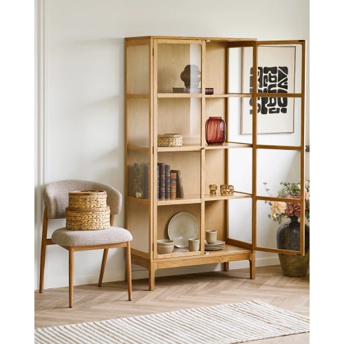 House Nordic Zamora vitriinikaappi 90 korkea