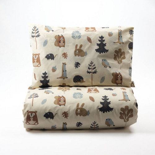 Lennol Käpymetsä lasten pussilakanasetti, Beige