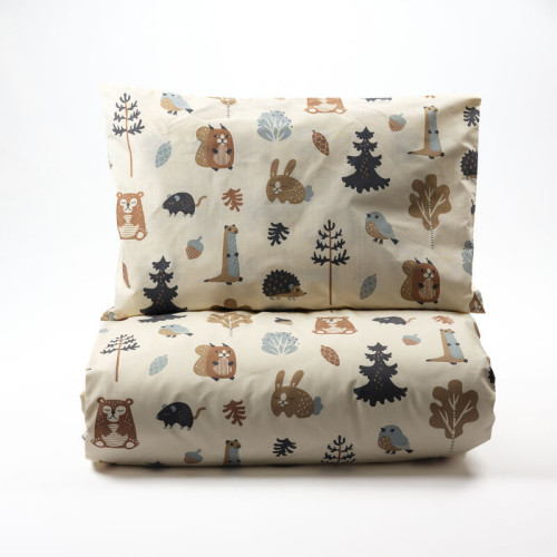 Lennol Käpymetsä lasten pussilakanasetti, Beige