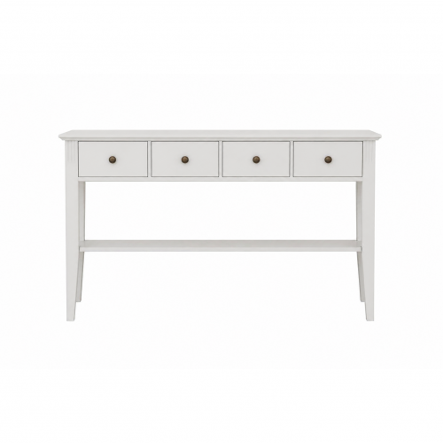 Sundborn sivupöytä 4-laatikolla, valkoinen MYYMÄLÄMALLI