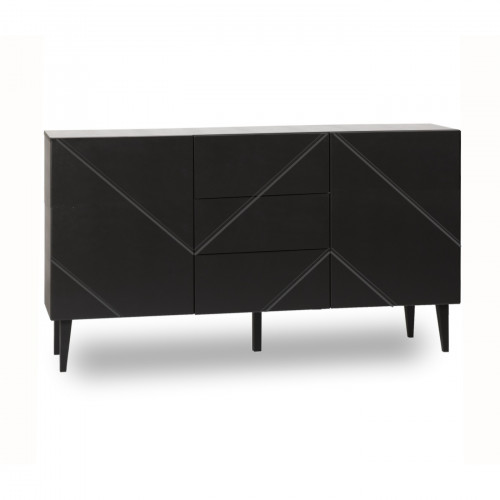 Vilja 3.2 senkki 150 2 ovea ja 3 laatikkoa, Musta MYYMÄLÄMALLI